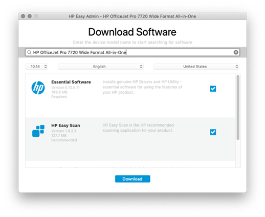 Hp solution center download mac